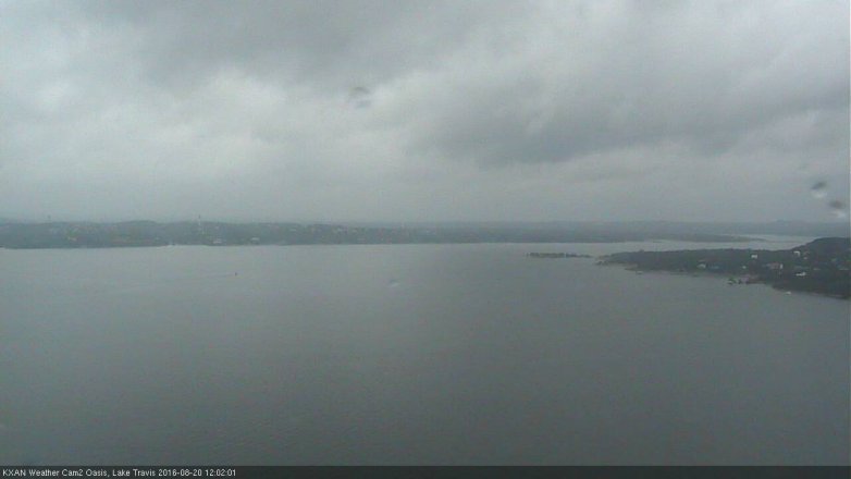 Lake Travis webcam, August 20, 2016 11:25 AM CT