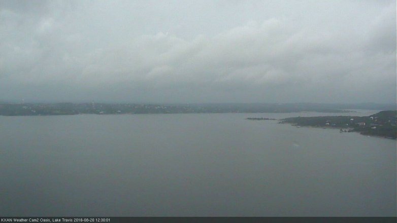 Lake Travis webcam, August 20, 2016 11:45 AM CT