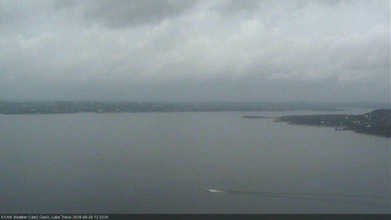Lake Travis webcam, August 20, 2016 11:55 AM CT