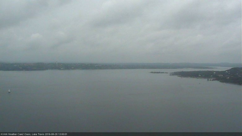 Lake Travis webcam, August 20, 2016 12:25 PM CT