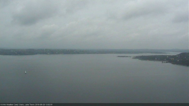 Lake Travis webcam, August 20, 2016 12:55 PM CT