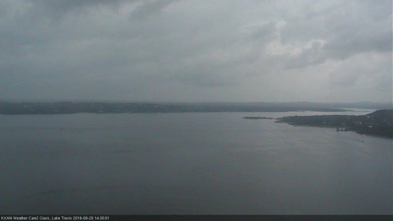 Lake Travis webcam, August 20, 2016 2:00 PM CT