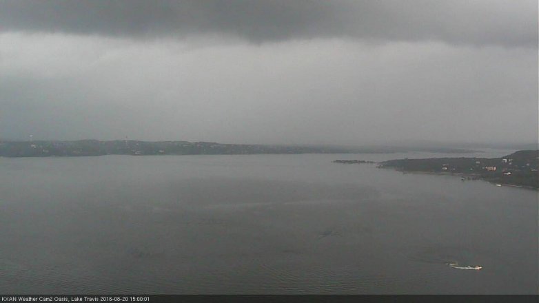 Lake Travis webcam, August 20, 2016 2:20 PM CT