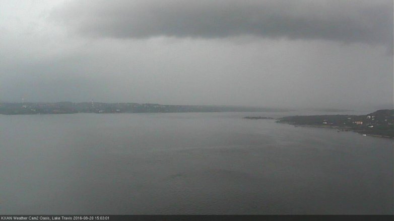 Lake Travis webcam, August 20, 2016 2:25 PM CT