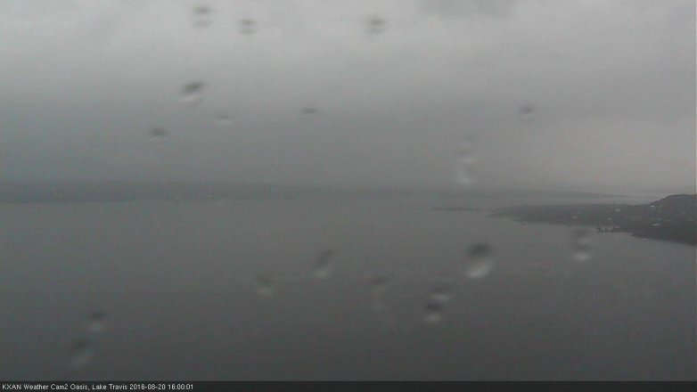 Lake Travis webcam, August 20, 2016 3:05 PM CT