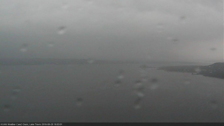 Lake Travis webcam, August 20, 2016 3:20 PM CT