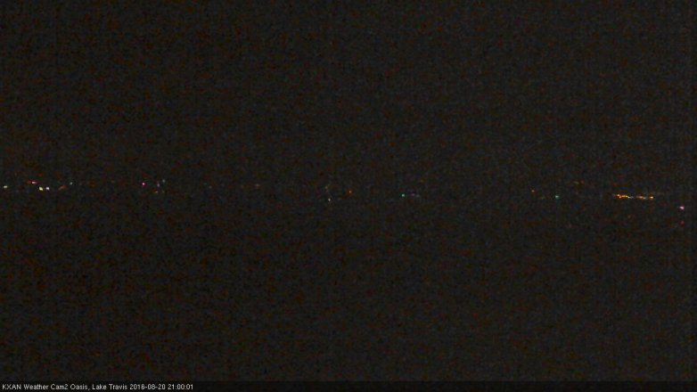 Lake Travis webcam, August 20, 2016 8:10 PM CT