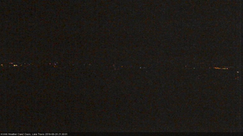 Lake Travis webcam, August 20, 2016 8:45 PM CT