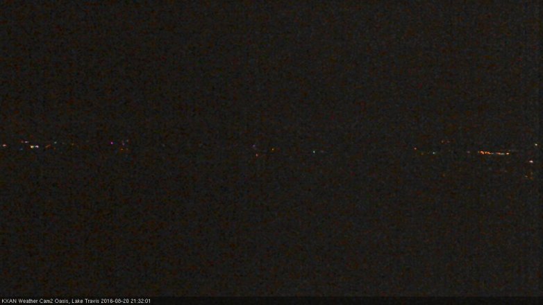 Lake Travis webcam, August 20, 2016 8:55 PM CT