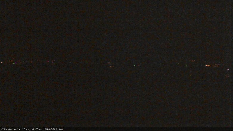 Lake Travis webcam, August 20, 2016 9:05 PM CT