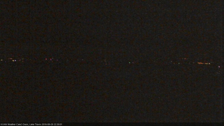 Lake Travis webcam, August 20, 2016 9:35 PM CT