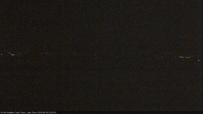 Lake Travis webcam, August 20, 2016 10:15 PM CT