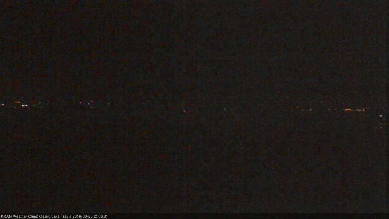 Lake Travis webcam, August 20, 2016 10:25 PM CT