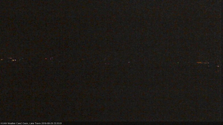 Lake Travis webcam, August 20, 2016 10:40 PM CT