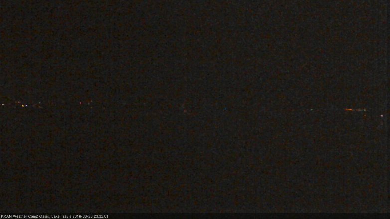 Lake Travis webcam, August 20, 2016 10:55 PM CT