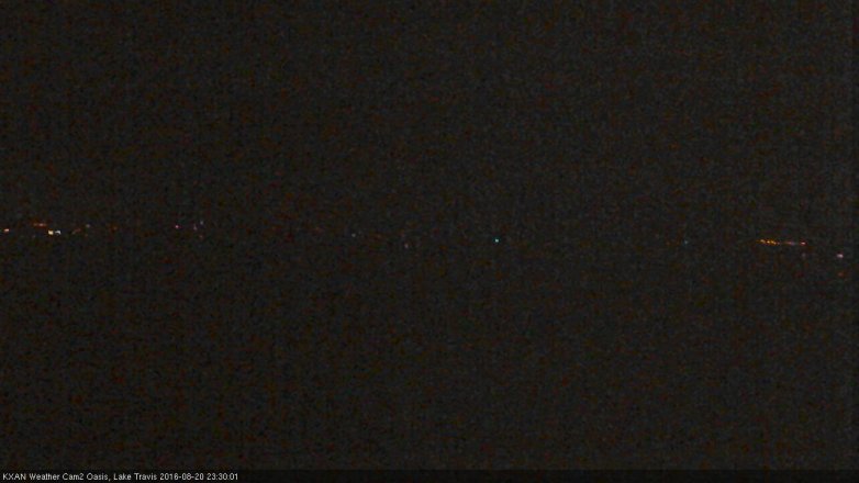 Lake Travis webcam, August 20, 2016 11:00 PM CT