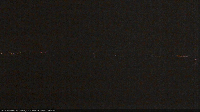 Lake Travis webcam, August 20, 2016 11:15 PM CT