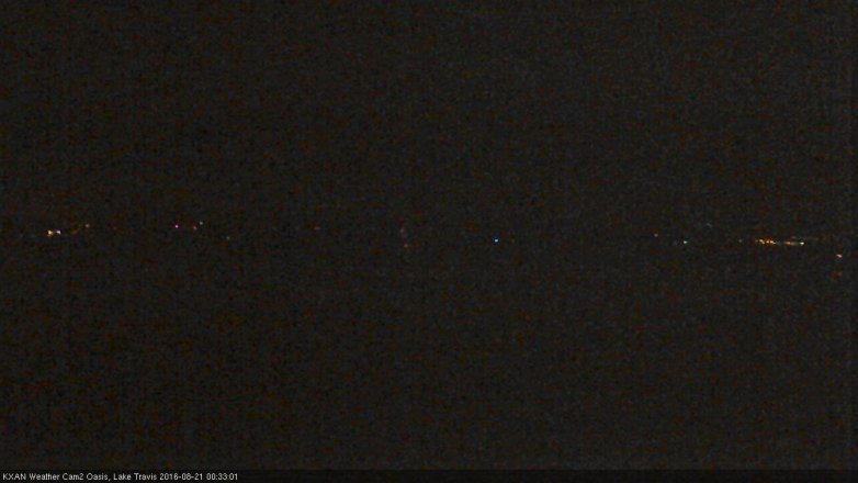 Lake Travis webcam, August 20, 2016 11:55 PM CT