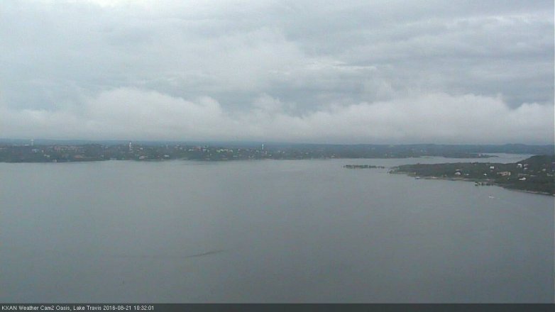 Lake Travis webcam, August 21, 2016 9:50 AM CT