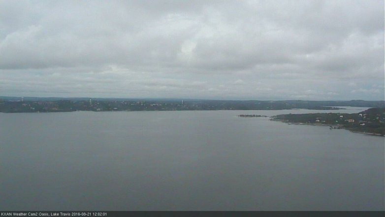 Lake Travis webcam, August 21, 2016 11:30 AM CT