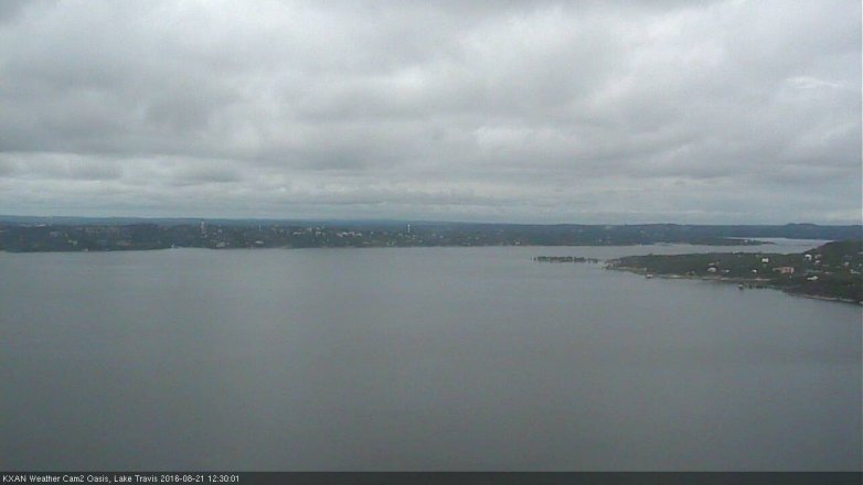 Lake Travis webcam, August 21, 2016 12:00 PM CT
