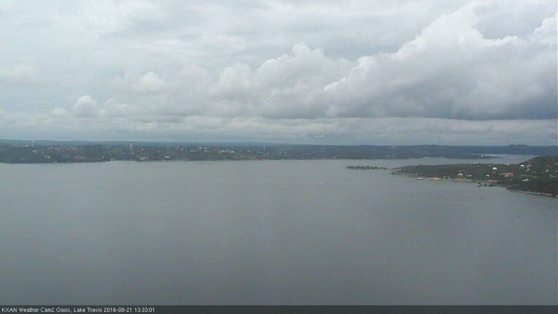 Lake Travis webcam, August 21, 2016 12:40 PM CT