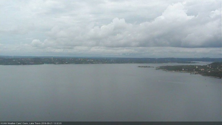 Lake Travis webcam, August 21, 2016 12:45 PM CT