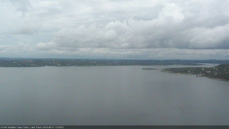 Lake Travis webcam, August 21, 2016 12:50 PM CT