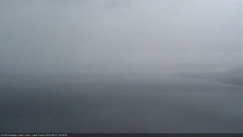 Lake Travis webcam, August 21, 2016 2:00 PM CT