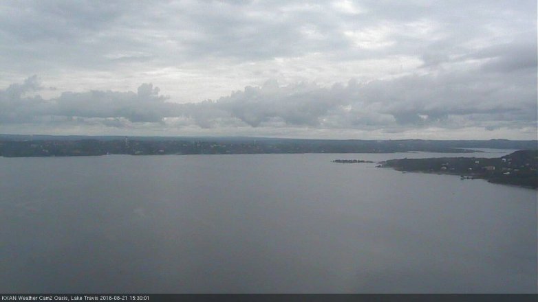 Lake Travis webcam, August 21, 2016 2:45 PM CT