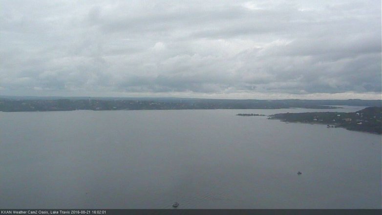 Lake Travis webcam, August 21, 2016 3:10 PM CT
