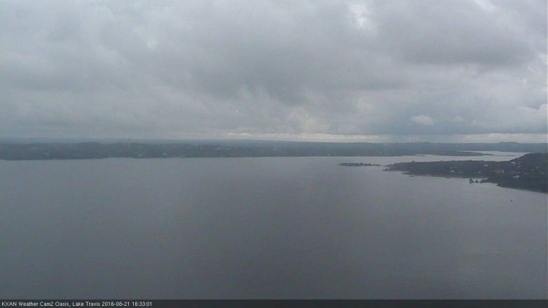 Lake Travis webcam, August 21, 2016 3:50 PM CT
