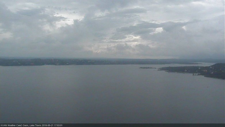 Lake Travis webcam, August 21, 2016 4:35 PM CT