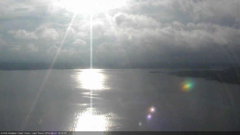 Lake Travis webcam, August 21, 2016 5:40 PM CT