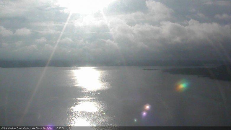 Lake Travis webcam, August 21, 2016 6:00 PM CT
