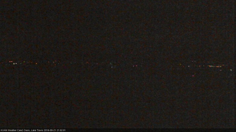 Lake Travis webcam, August 21, 2016 8:15 PM CT