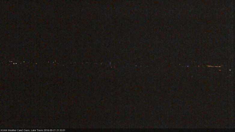 Lake Travis webcam, August 21, 2016 8:40 PM CT