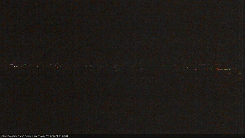Lake Travis webcam, August 21, 2016 8:50 PM CT
