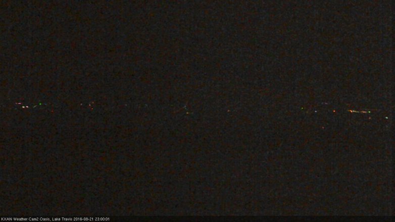 Lake Travis webcam, August 21, 2016 10:10 PM CT