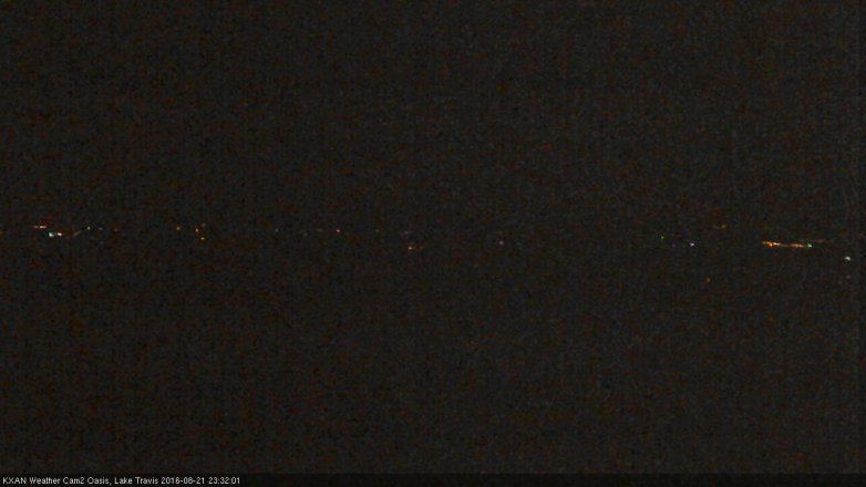 Lake Travis webcam, August 21, 2016 11:00 PM CT