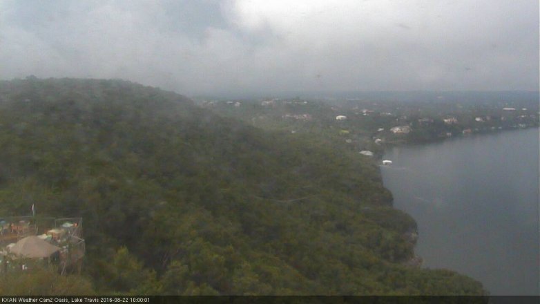 Lake Travis webcam, August 22, 2016 9:10 AM CT