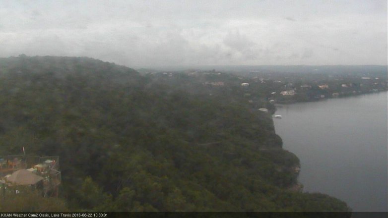 Lake Travis webcam, August 22, 2016 10:00 AM CT