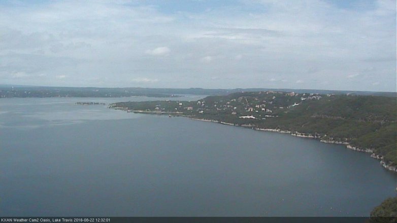 Lake Travis webcam, August 22, 2016 11:35 AM CT