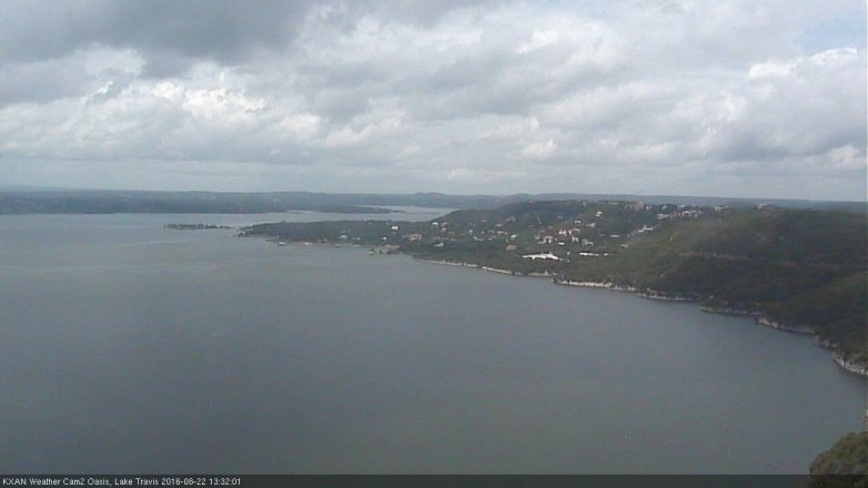 Lake Travis webcam, August 22, 2016 12:50 PM CT
