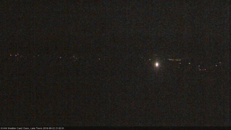 Lake Travis webcam, August 22, 2016 8:05 PM CT
