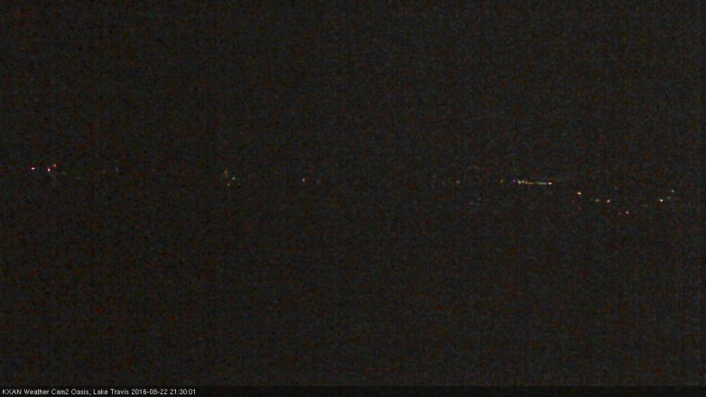 Lake Travis webcam, August 22, 2016 9:00 PM CT