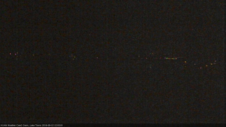 Lake Travis webcam, August 22, 2016 9:10 PM CT