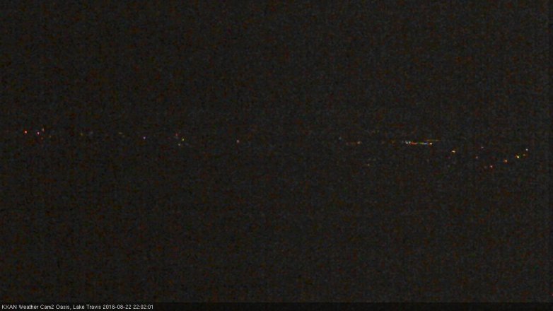 Lake Travis webcam, August 22, 2016 9:25 PM CT