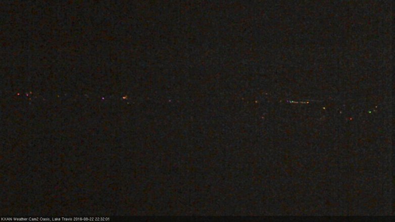 Lake Travis webcam, August 22, 2016 9:40 PM CT