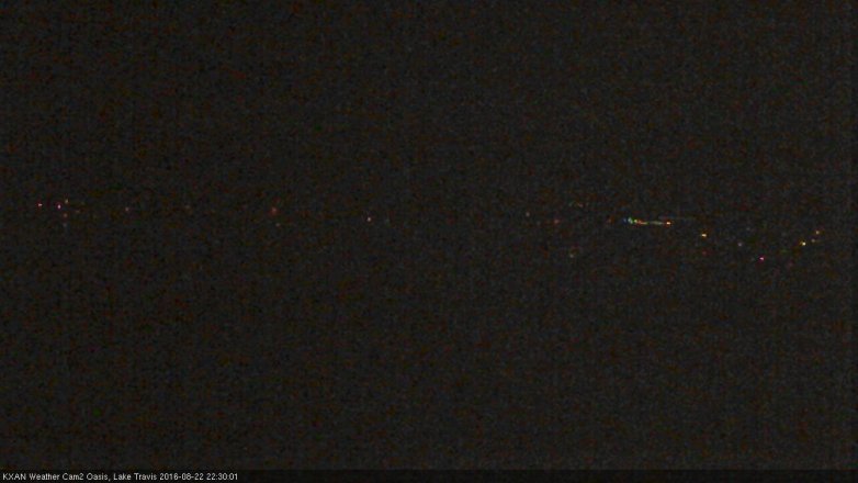Lake Travis webcam, August 22, 2016 9:45 PM CT
